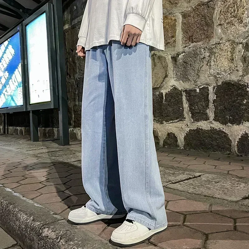 Streetwear Brand Denim - Celana Jeans Pria Kasual Model Longgar,