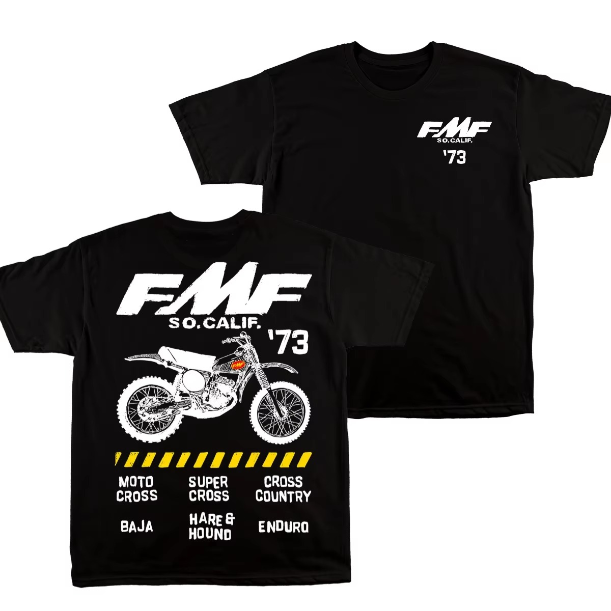 Streetwear Brand Vintage - Kaos Grafis Merek Motocross Enduro Racing