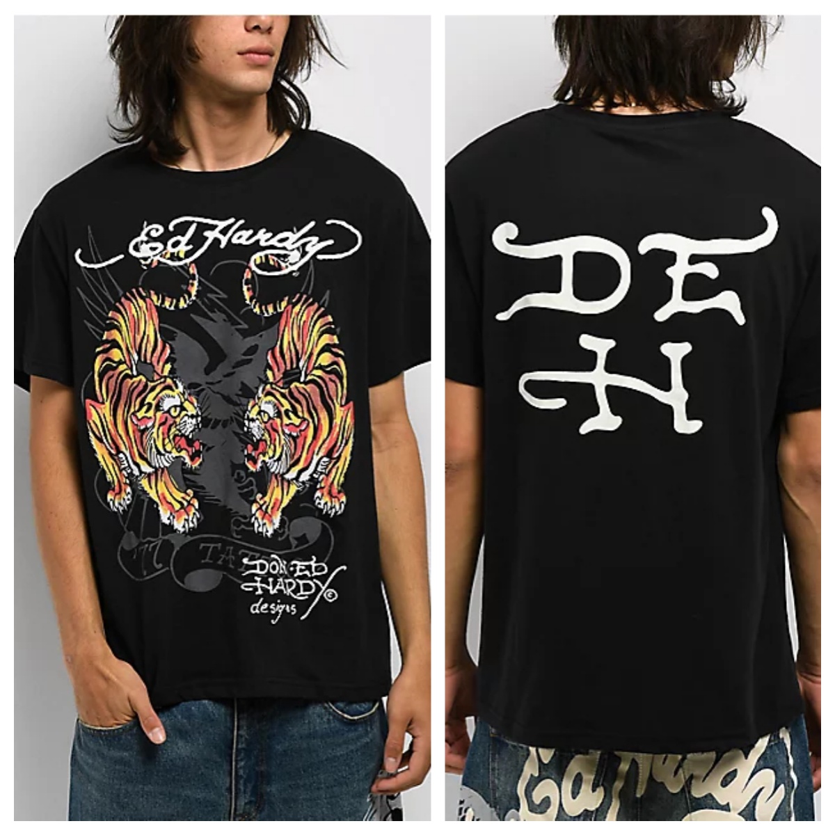 Tigers Ed Tattoo Art Street Tr - Streetwear Brand Tees ulasan dan harga