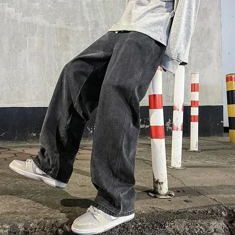 Celana Jeans Pria Kasual Model - Streetwear Brand Denim ulasan dan harga