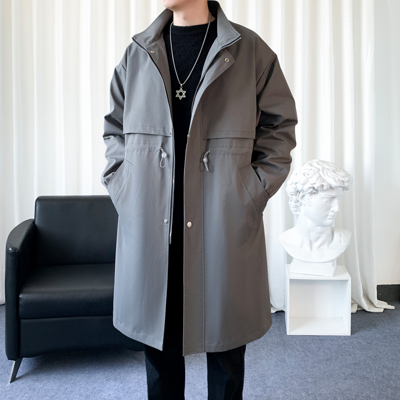 Mantel Trench gaya Korea pria, - Streetwear Brand Clothing ulasan dan harga