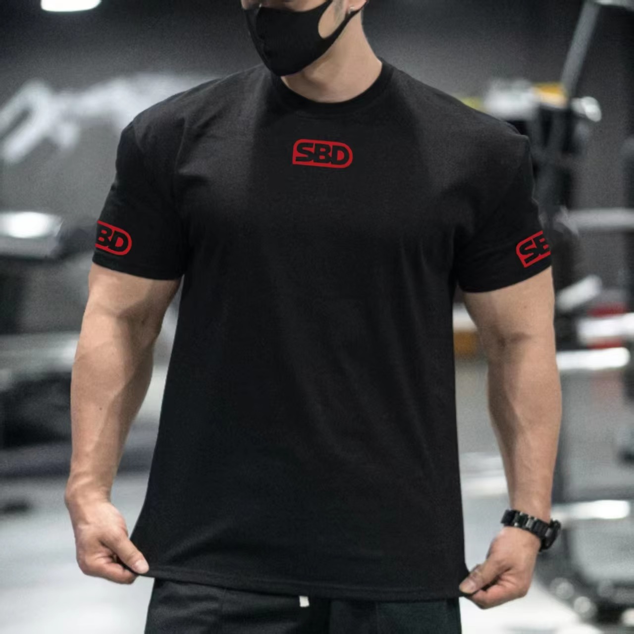 Kaos olahraga dengan desain gr - Streetwear Brand Red Logo ulasan dan harga